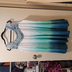 Roaman's Women's Plus Size Dip-Dye Swing Tunic